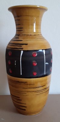 Vintage Glazed Ceramic Vase, Germany, 1970s-HOI-1374844