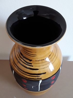 Vintage Glazed Ceramic Vase, Germany, 1970s-HOI-1374844