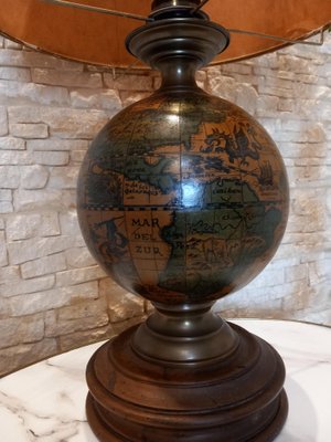 Vintage Globe Table Lamp-WMZ-1767517