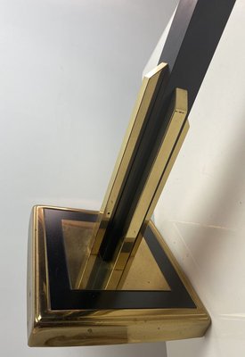 Vintage Gold and Brass Black Table Lamp, 1970s-WZZ-858657