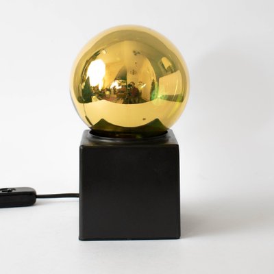 Vintage Gold Ball Table Lamp from Philips, 1970s-IXK-1411065