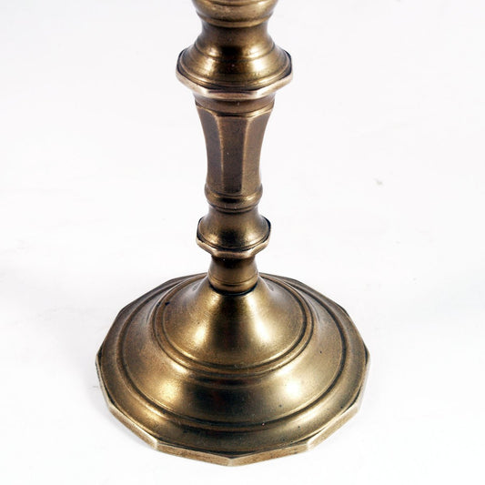 Vintage Gold Cast Bronze Candlesticks from Fonderia Darte, Set of 2