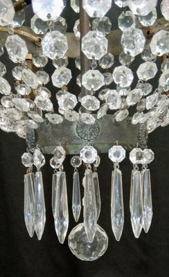 Vintage Gold Chandelier, 1950s-TTJ-1737318