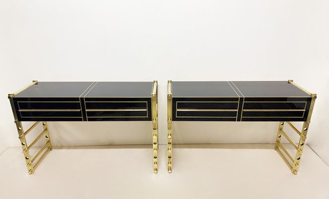 Vintage Gold Desk / Console, 1970s-WIM-1231307