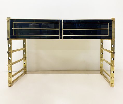 Vintage Gold Desk / Console, 1970s-WIM-1231307