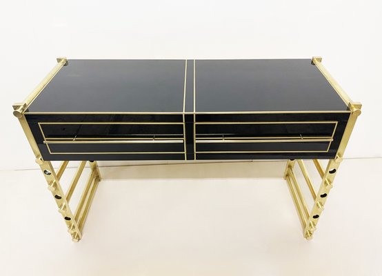 Vintage Gold Desk / Console, 1970s-WIM-1231307