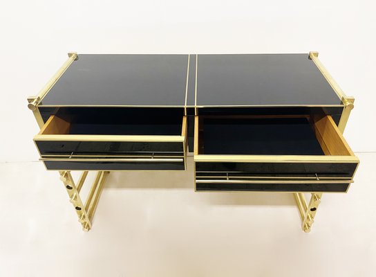 Vintage Gold Desk / Console, 1970s-WIM-1231307