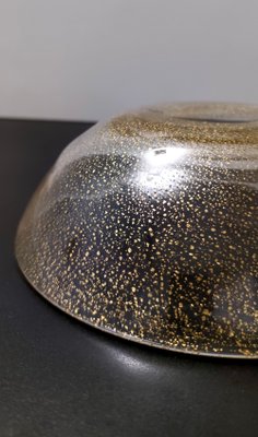 Vintage Gold Flecked Murano Glass Bowl, 1970s-JPQ-2019986