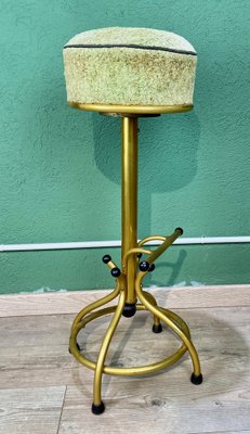 Vintage Gold &Green Bar Stool-ROJ-1317658