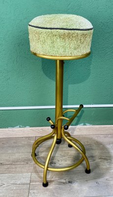 Vintage Gold &Green Bar Stool-ROJ-1317658