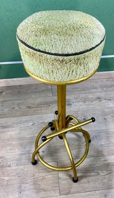 Vintage Gold &Green Bar Stool-ROJ-1317658