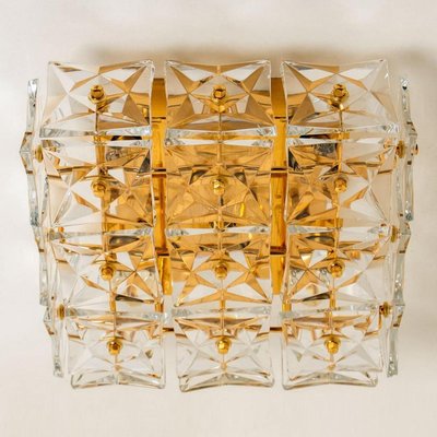 Vintage Gold-Plated Crystal Glass Wall Light by Kinkeldey, 1970s-VDW-2016897