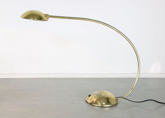 Vintage Golden Arc Table Lamp from Meblo, 1980s-HGJ-1170337