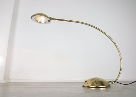 Vintage Golden Arc Table Lamp from Meblo, 1980s-HGJ-1170337