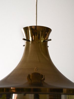 Vintage Golden Pendant Lamp, 1960s-QWP-2042866