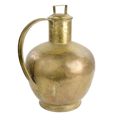 Vintage Golden Vase in Brass-NQ-1790102