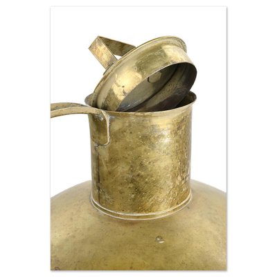 Vintage Golden Vase in Brass-NQ-1790102