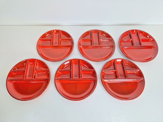 Vintage Gourmet Plates, France, 1970s, Set of 6