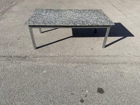 Vintage Granite & Chrome Coffee Table, 1980s-MXB-1240024