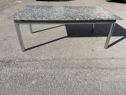 Vintage Granite & Chrome Coffee Table, 1980s-MXB-1240024