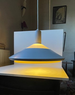 Vintage Gray Pendant Lamp from Louis Poulsen, 1970s-LCR-2042138