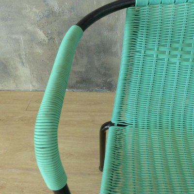 Vintage Green Bench & Chairs, 1960s, Set of 3-WK-748908