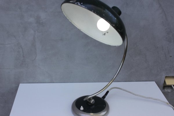 Vintage Green Enamel Table Lamp-UWJ-1328677