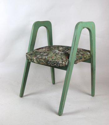 Vintage Green Flower Stools, Set of 2-UJQ-744222