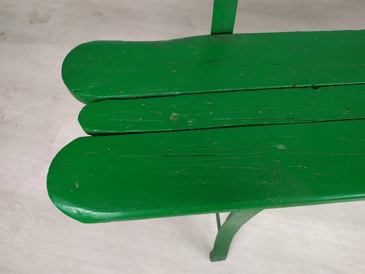 Vintage Green Garden Bench-EAD-1246684