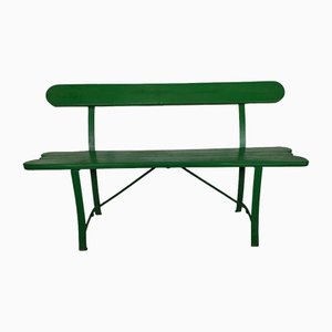 Vintage Green Garden Bench-EAD-1246684