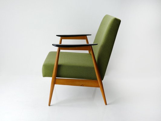 Vintage Green Lounge Chair in Beech, 1960s-HDN-1750302