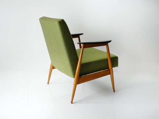 Vintage Green Lounge Chair in Beech, 1960s-HDN-1750302