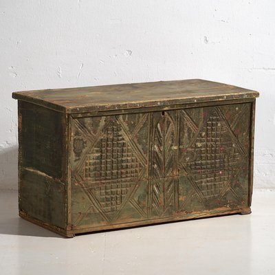 Vintage Green Patina Chest, 1920-ZNJ-2035304