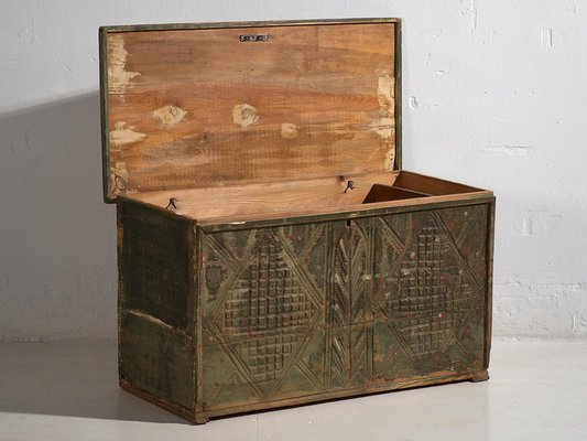 Vintage Green Patina Chest, 1920-ZNJ-2035304