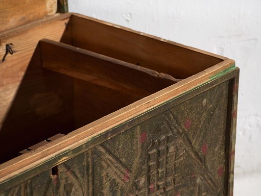 Vintage Green Patina Chest, 1920-ZNJ-2035304