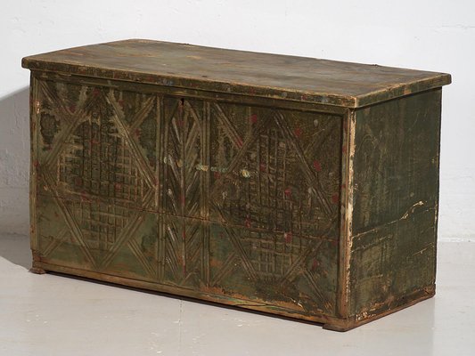 Vintage Green Patina Chest, 1920-ZNJ-2035304