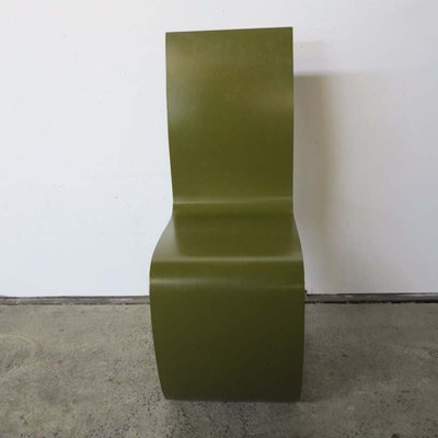 Vintage Green Plywood Dining Chairs, 1960s, Set of 4-WK-548722