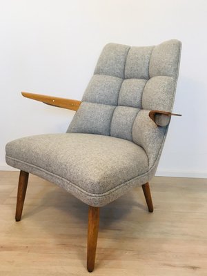 Vintage Grey Armchairs from Krasna Izba, 1960s, Set of 2-YNX-1142930