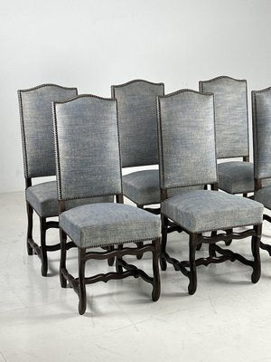 Vintage Grey Dining Chairs, Set of 8-OXF-1776469