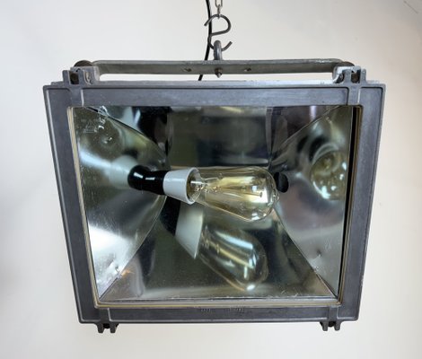 Vintage Grey Theater Spotlight with Glass Cover from Elektrosvit, 1980s-CGF-2043837