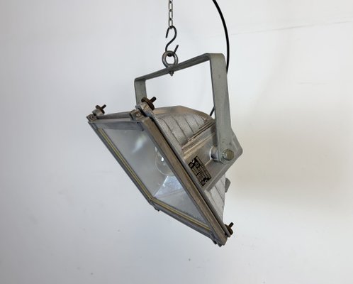 Vintage Grey Theater Spotlight with Glass Cover from Elektrosvit, 1980s-CGF-2043837