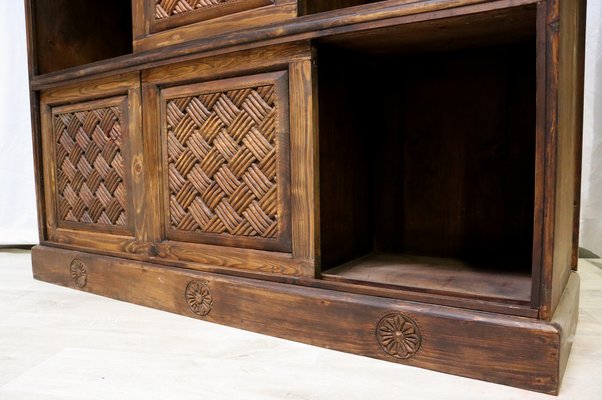 Vintage Hand Carved Bookshelf, 1990s-UZN-1442158