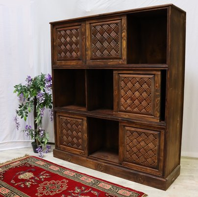 Vintage Hand Carved Bookshelf, 1990s-UZN-1442158