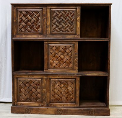 Vintage Hand Carved Bookshelf, 1990s-UZN-1442158