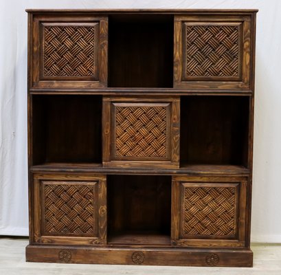 Vintage Hand Carved Bookshelf, 1990s-UZN-1442158