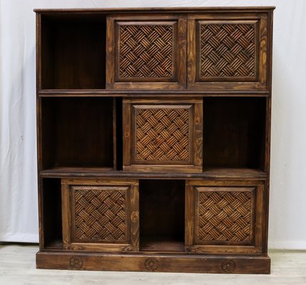 Vintage Hand Carved Bookshelf, 1990s-UZN-1442158