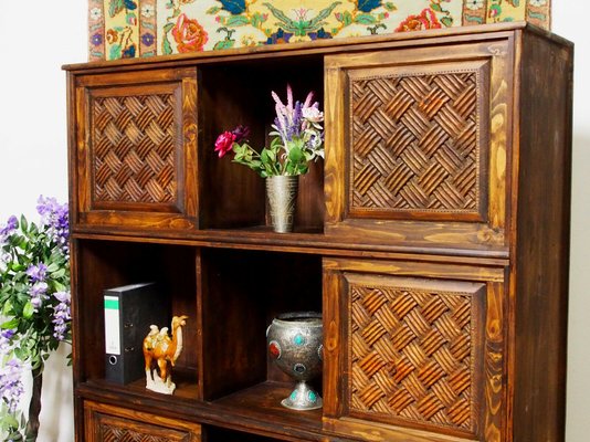 Vintage Hand Carved Bookshelf, 1990s-UZN-1442158