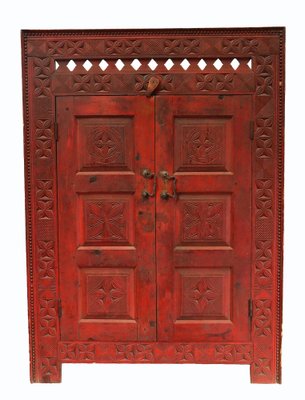 Vintage Hand Carved Cabinet, 1930s-UZN-1420627