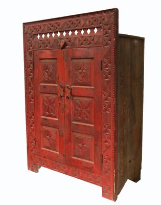 Vintage Hand Carved Cabinet, 1930s-UZN-1420627