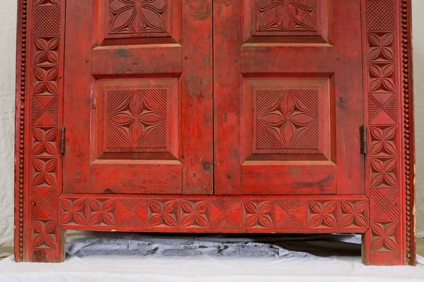 Vintage Hand Carved Cabinet, 1930s-UZN-1420627